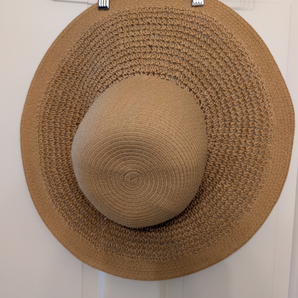 J. Crew Tan Woven Sun Hat